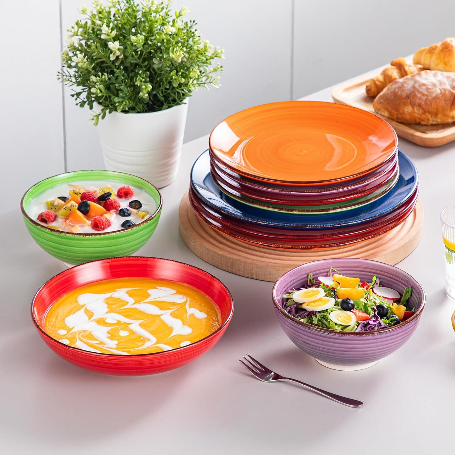 Bonita 24 Piece Stoneware Dinnerware Set - Service for 6