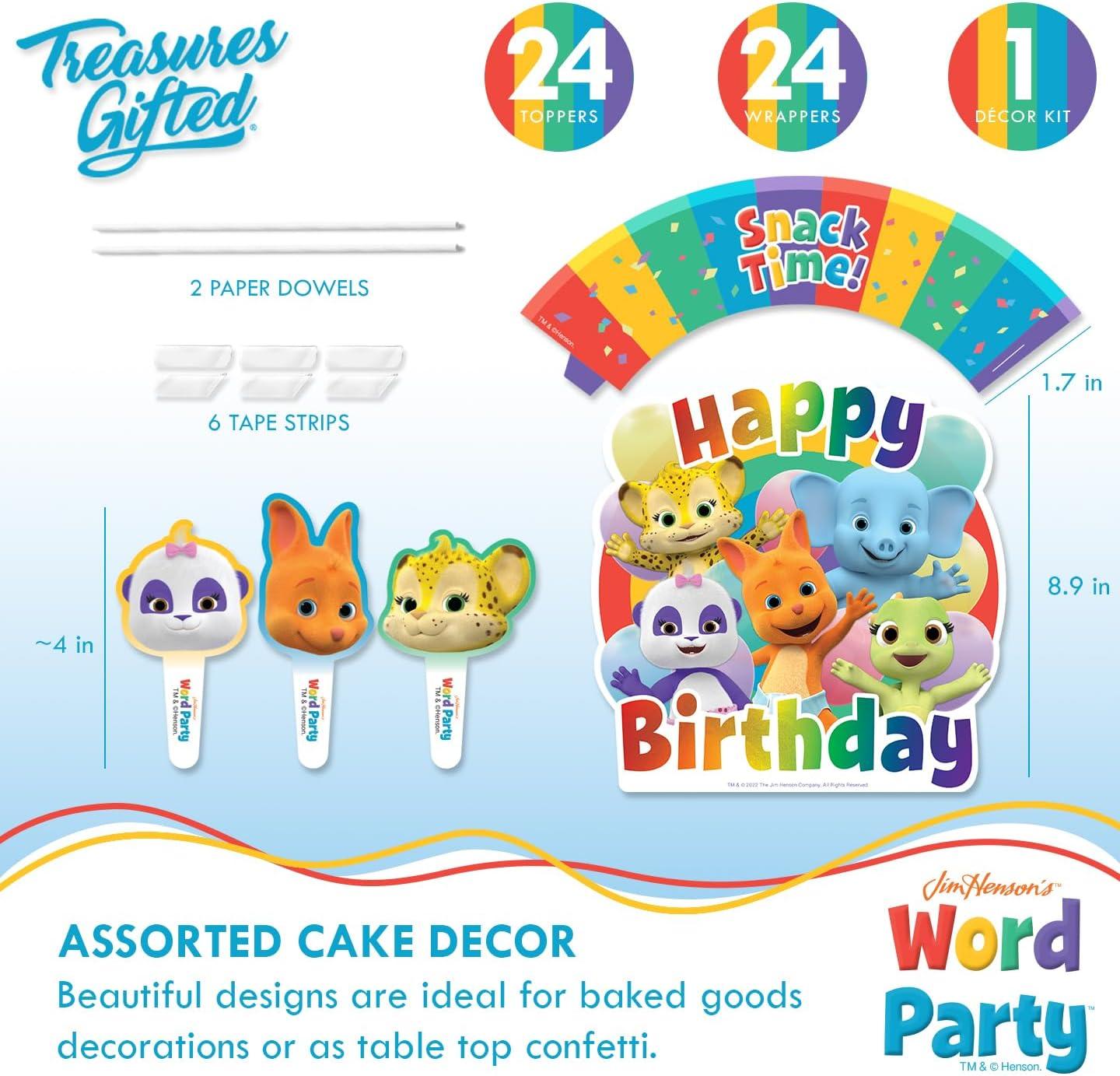 Word Party Birthday Supplies Ultimate Set for 24 Guests