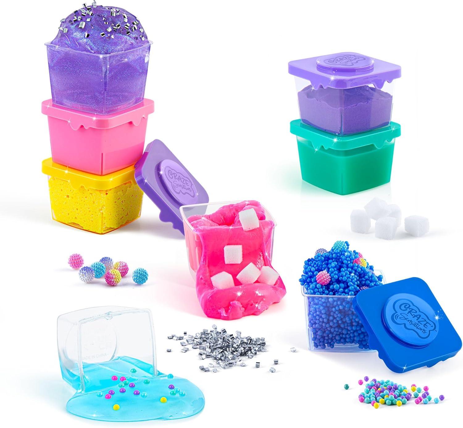 Canal Toys Craze’ Mix 'in Sensations Multicolor 8 Pack; Make your own ASMR Sounds; Awesome Effects and Sensations; includes 8 Different Compound Sensations, 8 Storage Containers, 8 Deco Mix'