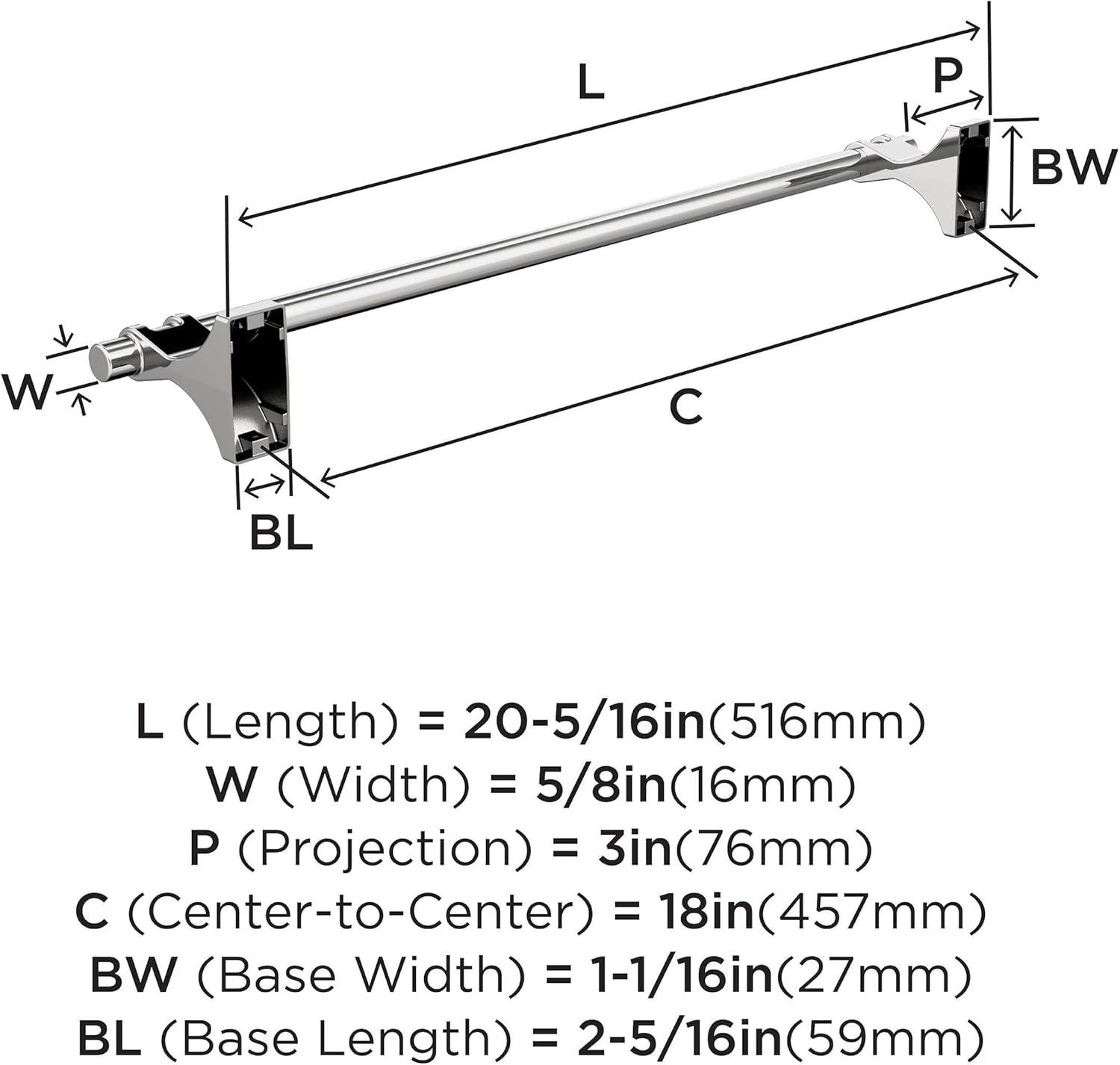 Davenport 20.31" Wall Mounted Towel Bar