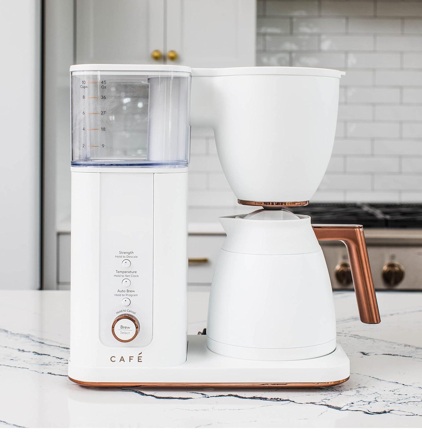 Café ™ Matte White 10-Cup Drip Coffee Maker with Thermal Carafe