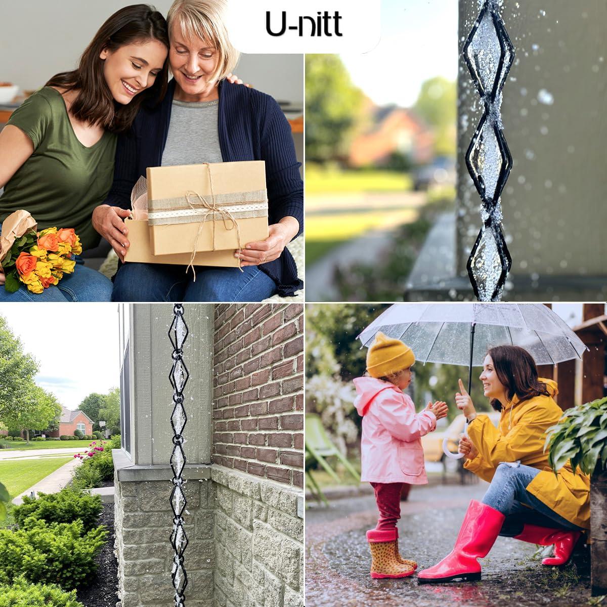 U-nitt Diamond Rain Chain 8.5 ft