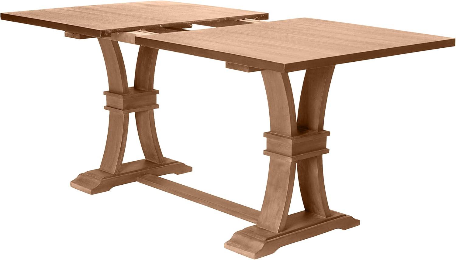 Rustic Reclaimed Wood Extendable Counter Height Dining Table