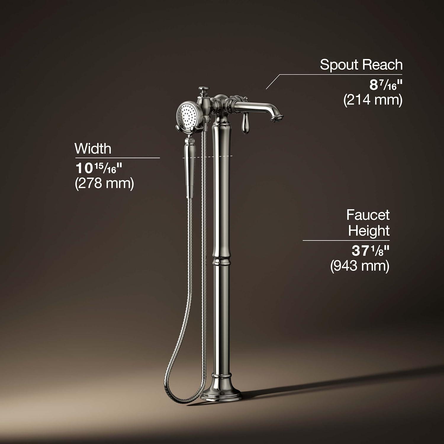 Artifacts® Single Handle Floor Mounted Clawfoot Tub Faucet