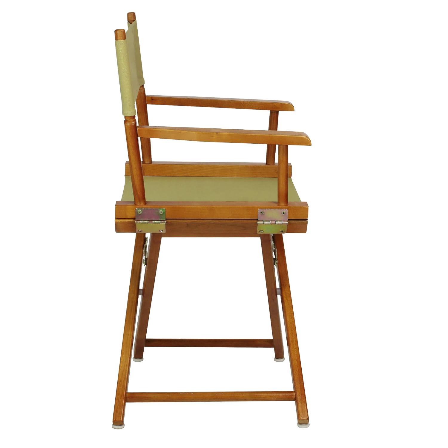 "18" Director's Chair Honey Oak Frame-Olive Canvas"