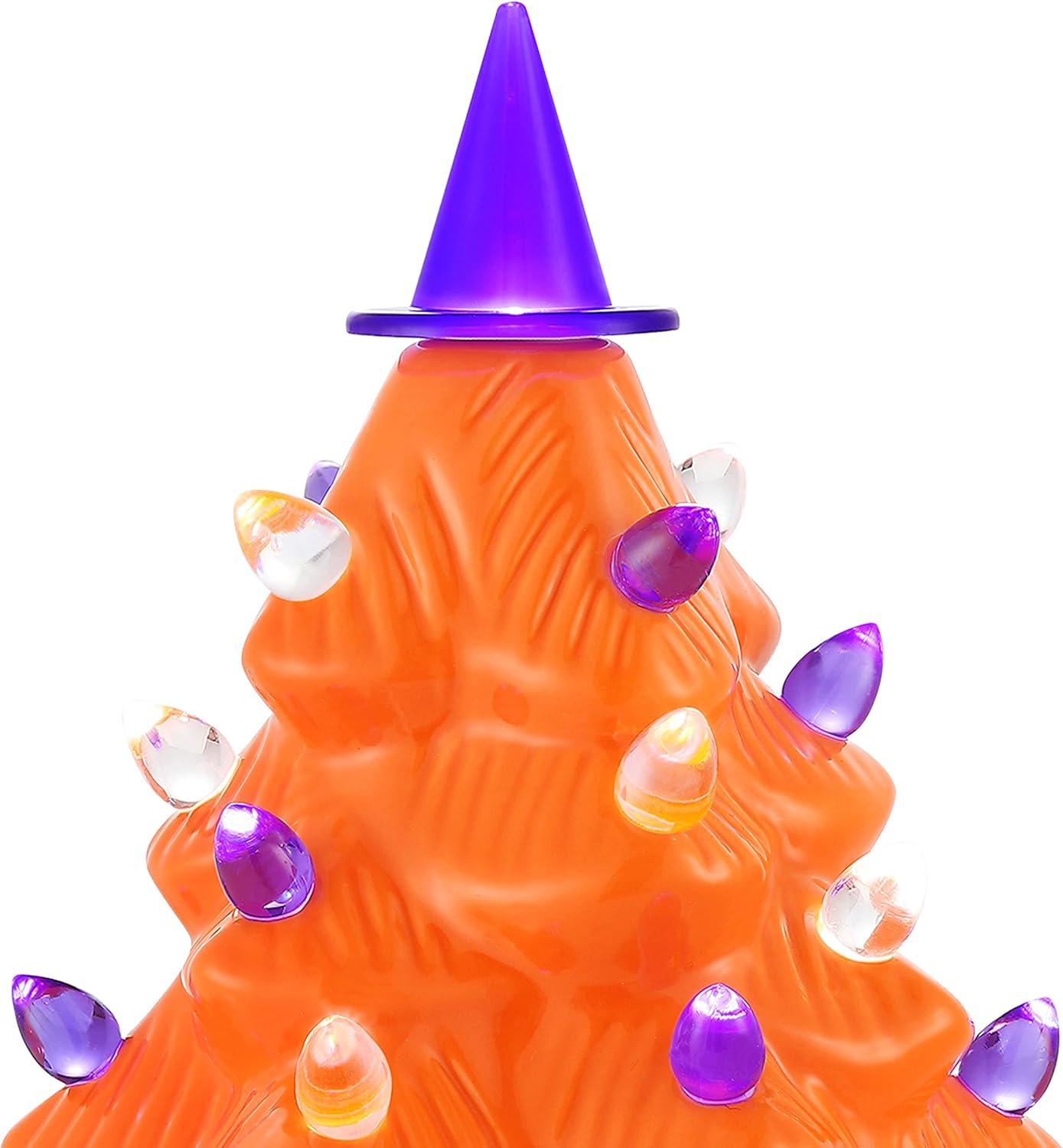 Mr. Halloween 12" Nostalgic Ceramic LED Halloween Tree