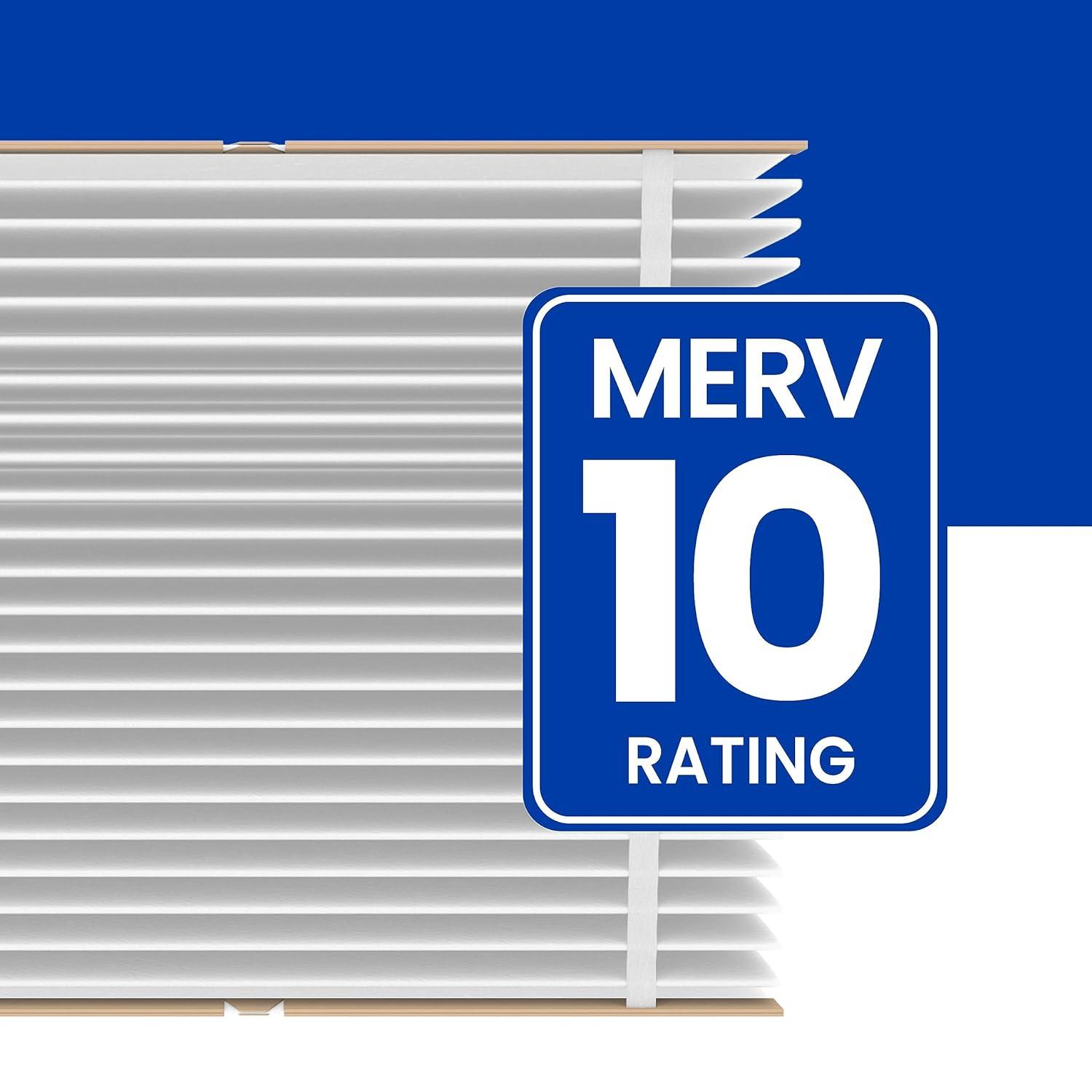 AprilAire 401 Replacement Furnace Filter for AprilAire 2400, Space-Gard 2400 Whole-House Air Purifiers - MERV 10, 16x25x6 Air Filter (Pack of 2)