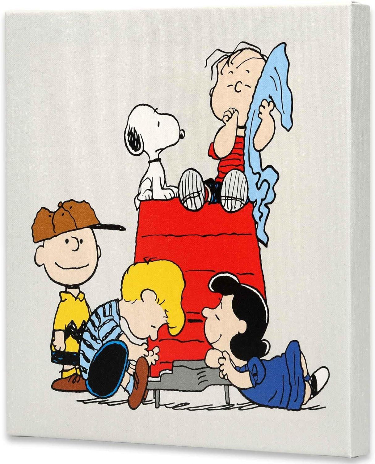 Peanuts Charlie Brown and Friends 12" Canvas Wall Art