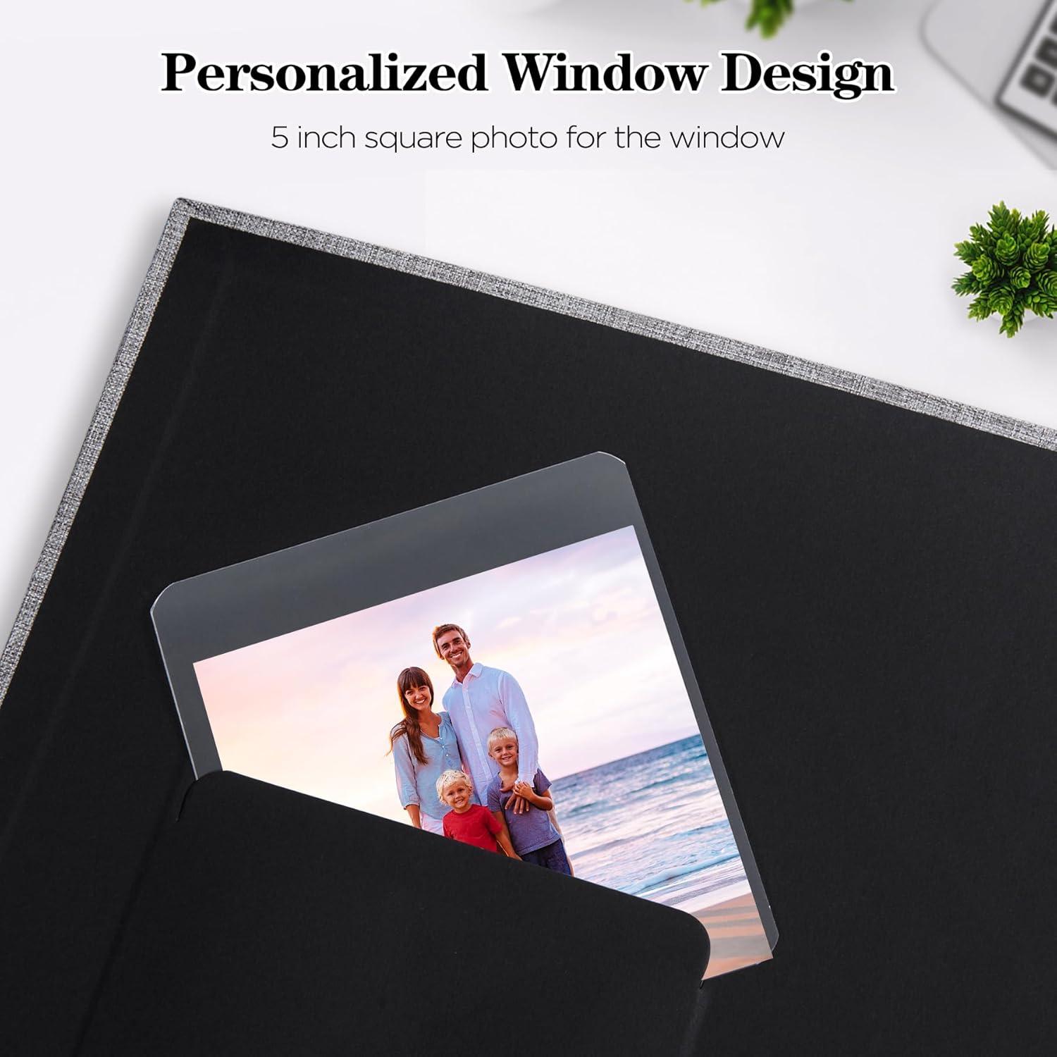 BEACHWATER POOL & SPA, LLC Linen Hardcover Photo Albu 1000 Photos Large Capacity For Family Wedding Anniversary Baby Vacation (Beige, 1000 Pockets)