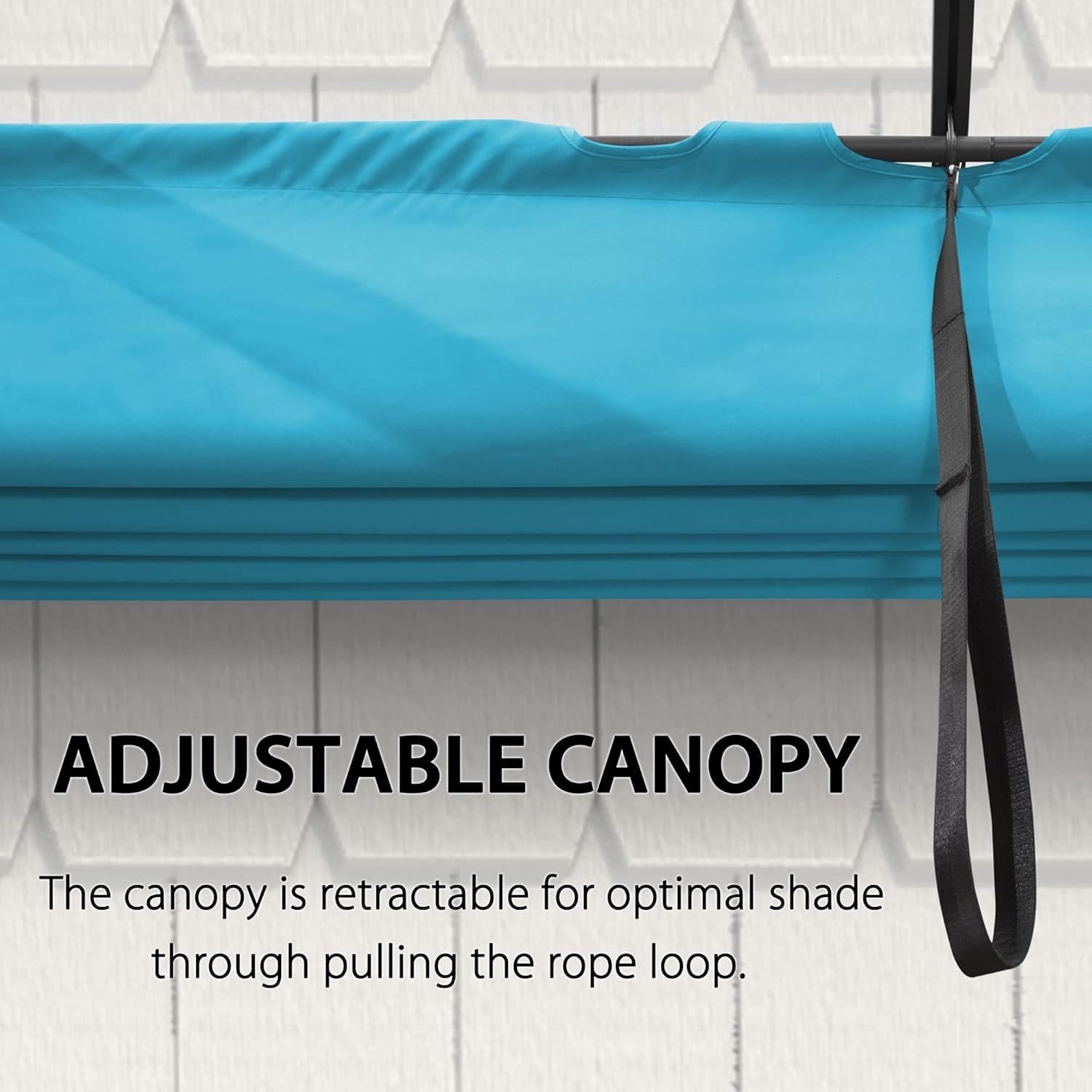 Purple Leaf 13 Ft. W X 9.5 Ft. D Aluminum Pergola with Canopy