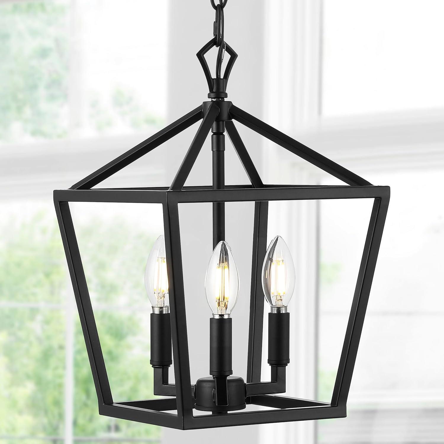 Ojai 10" LED Lantern Pendant in Oil Rubbed Bronze with Adjustable Chain