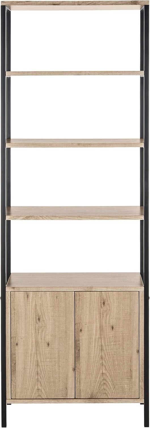 Natasha Etagere - FOX4273 - Oak/Black - Safavieh Couture