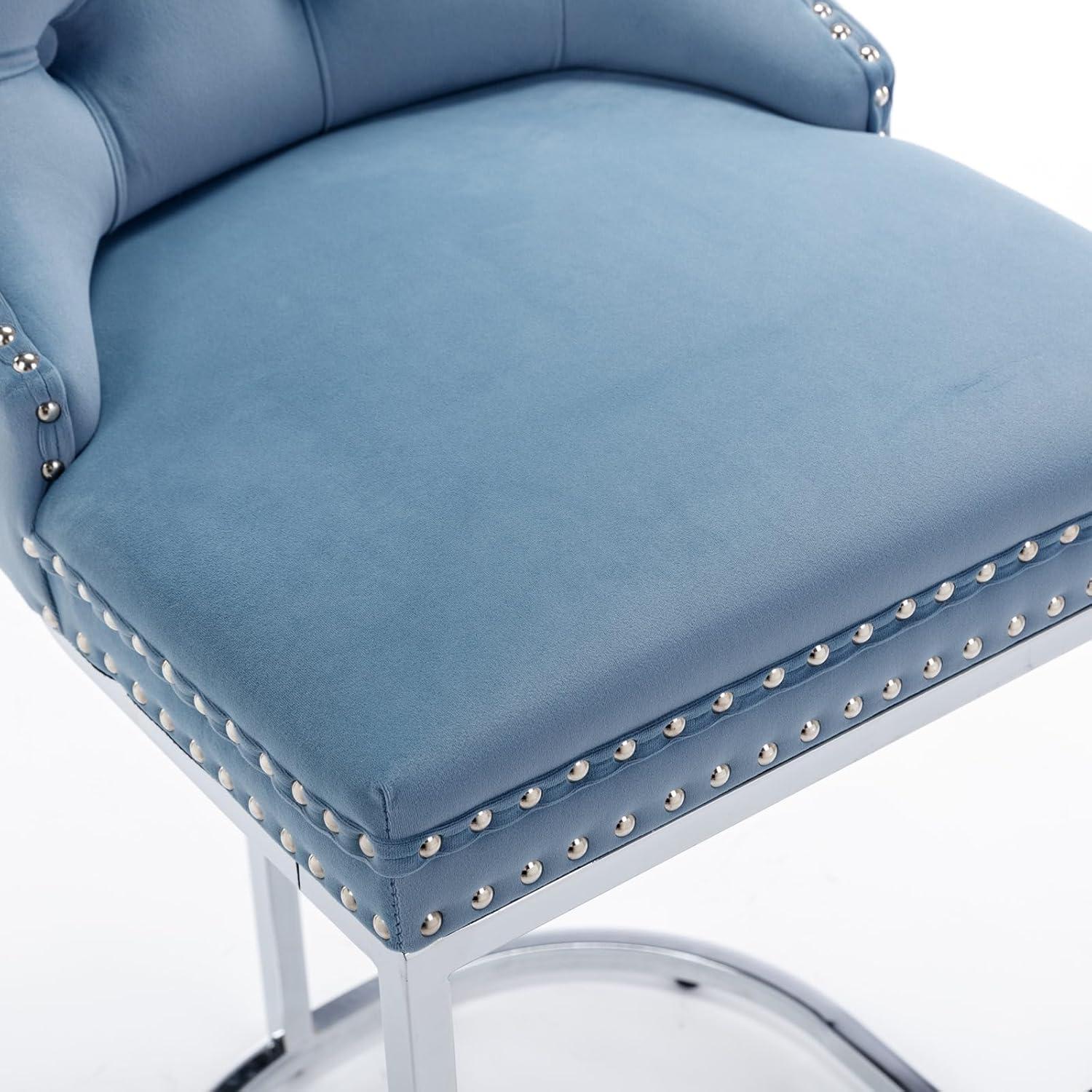 Jermon Upholstered Counter Stool with Metal Frame