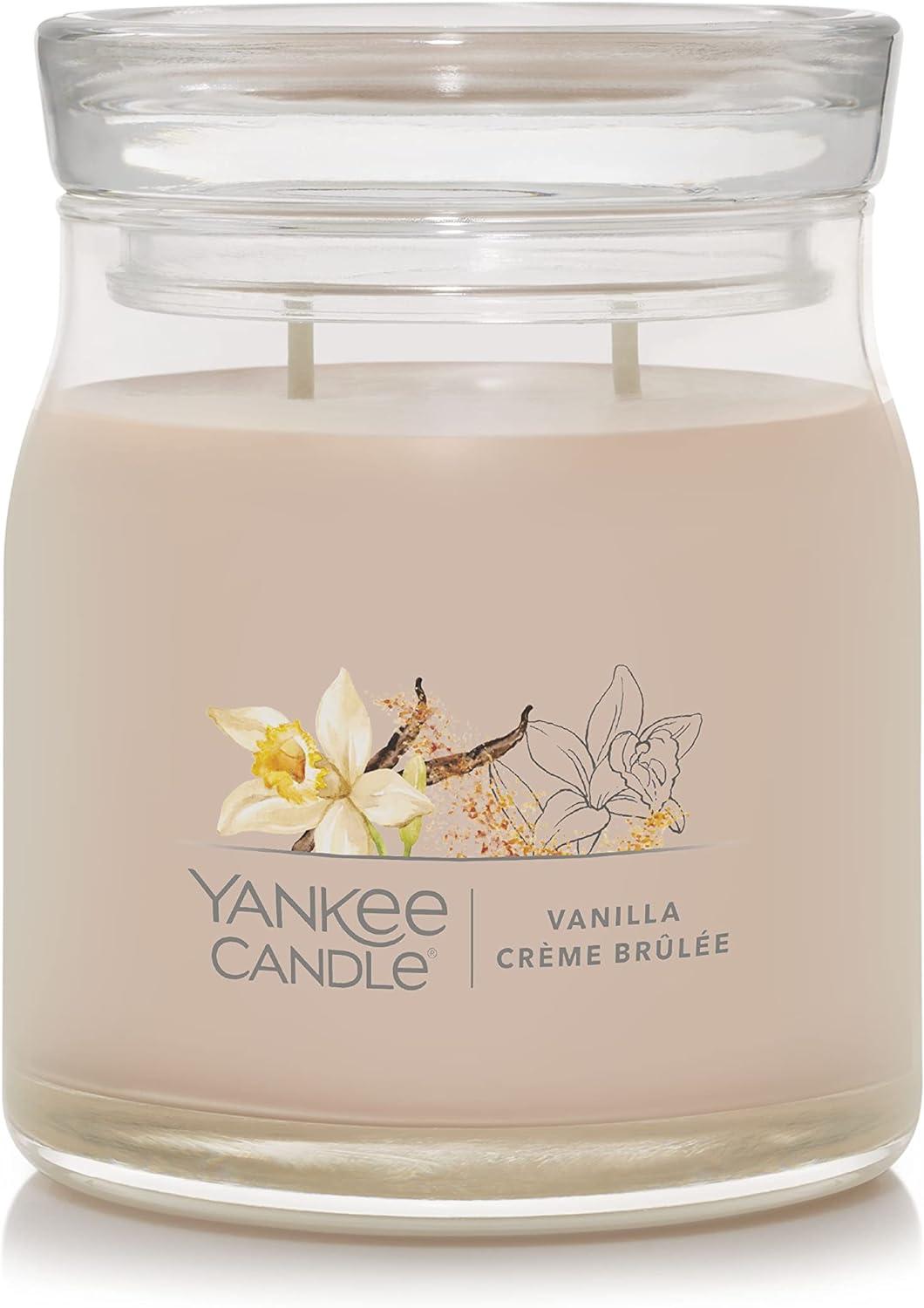 Red Vanilla Crème Brulée Scented Soy Jar Candle, 13oz