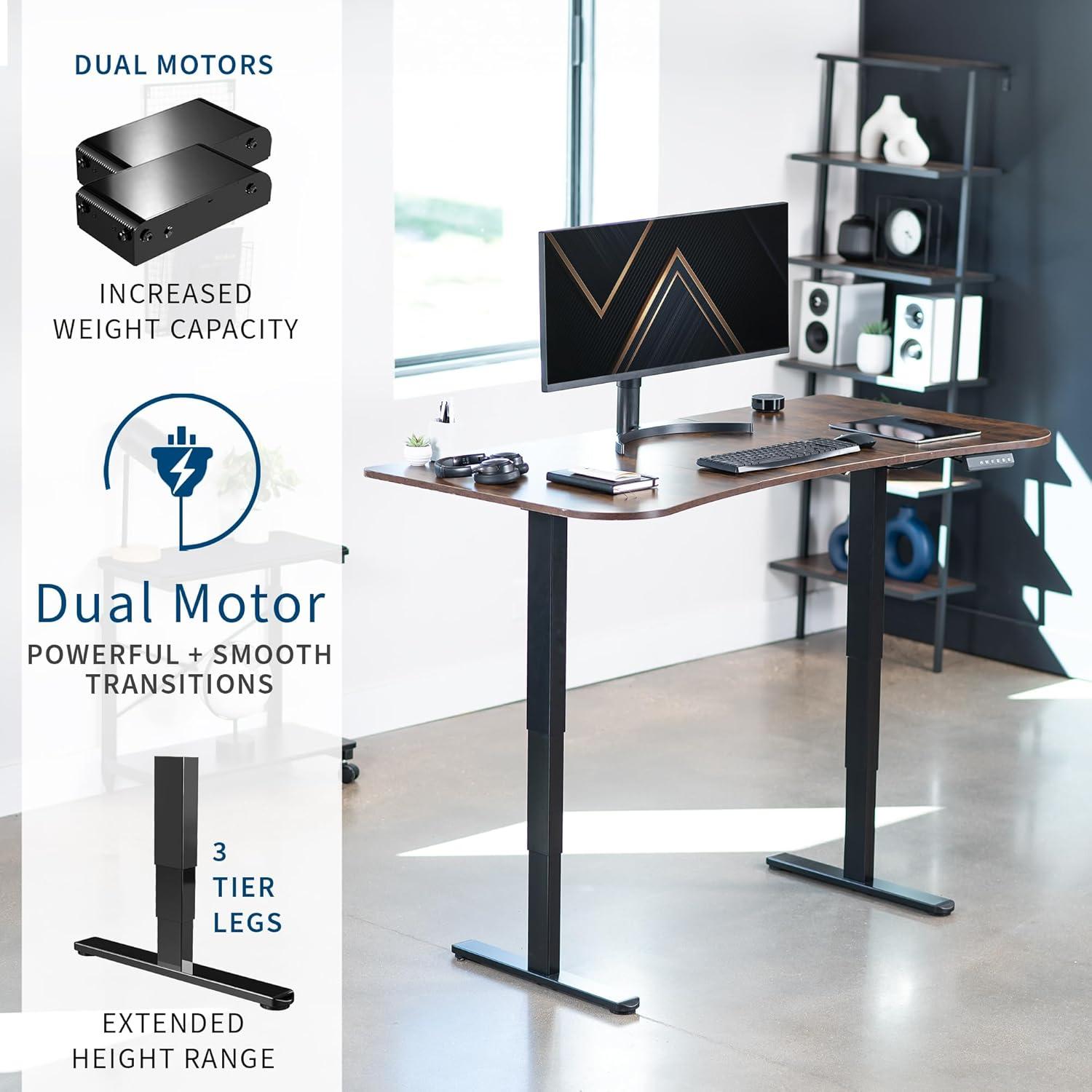 Adjustable Metal Base Standing Desk