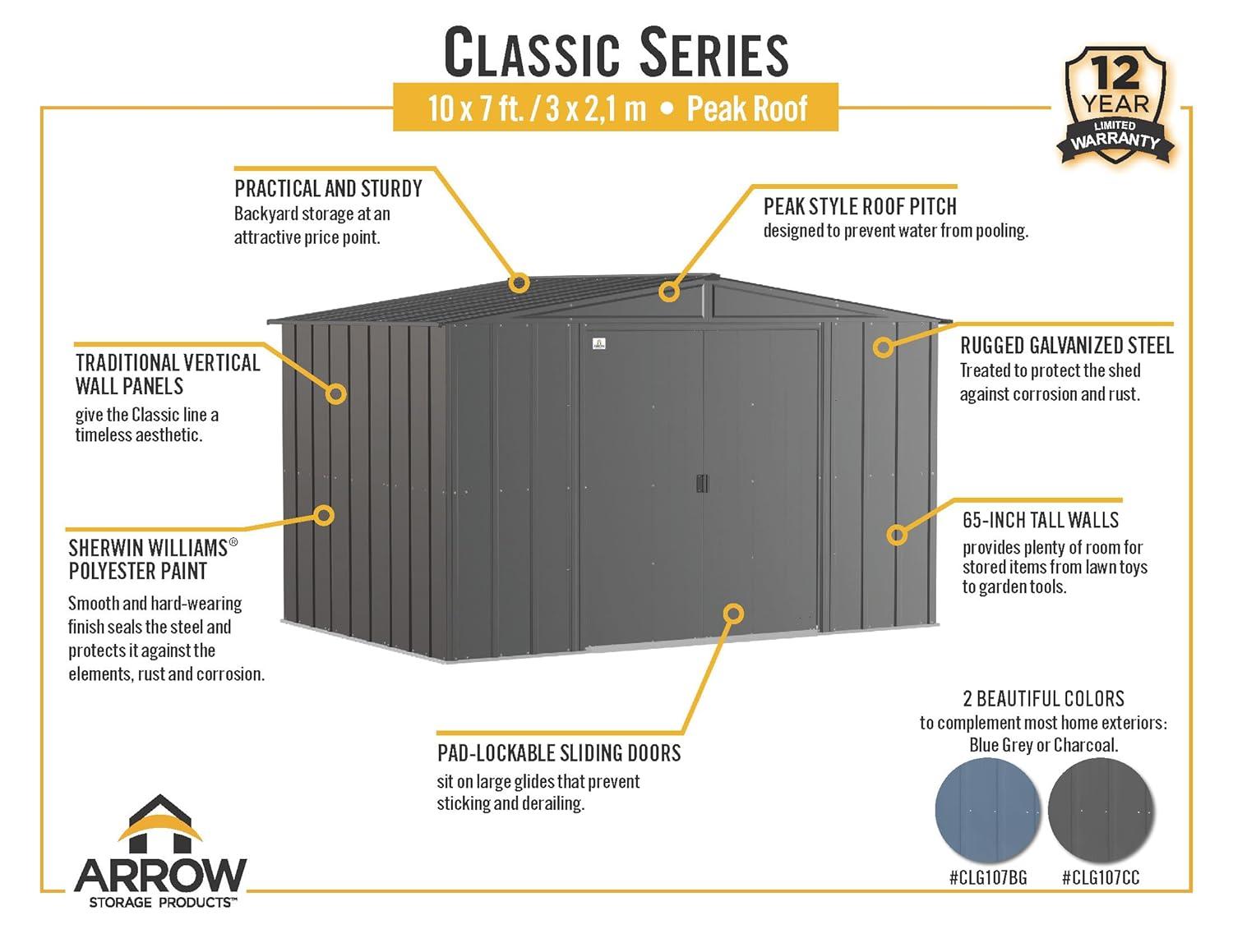 Arrow Arrow Metal Storage Shed