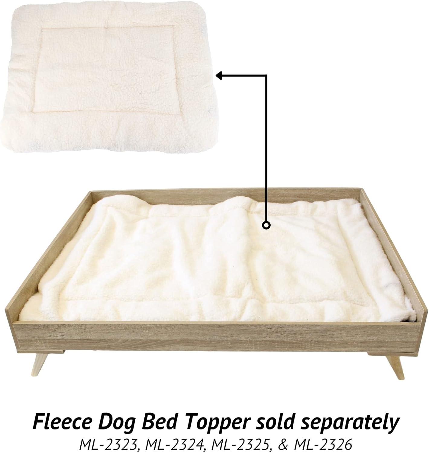 Midlee Raised Wooden Dog Bed Frame- Small