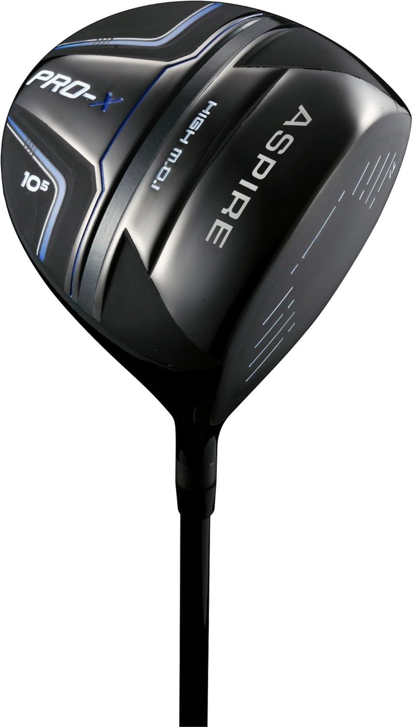 Aspire PRO-X 19 Piece Men's Complete Right Hand Golf Club Package Set - Tall Size