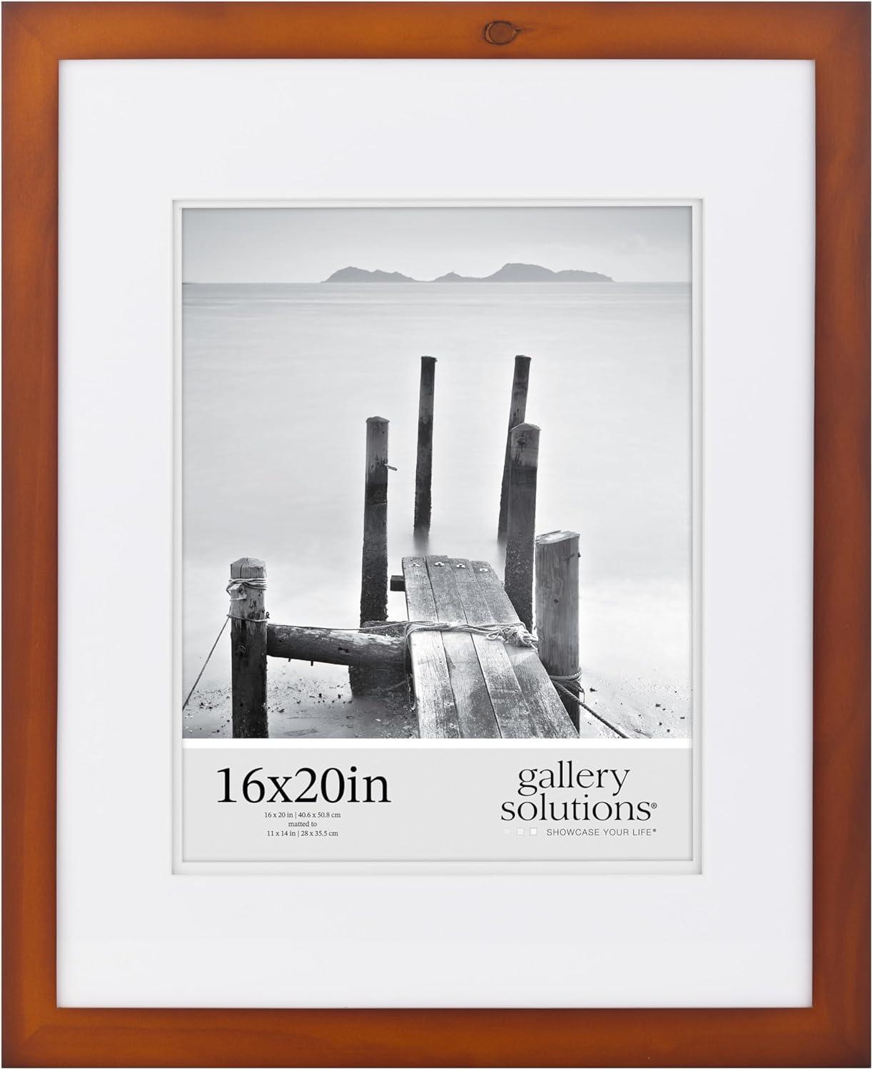 Gallery Solutions Wall Mount Double Airfloat Mat Picture Frame