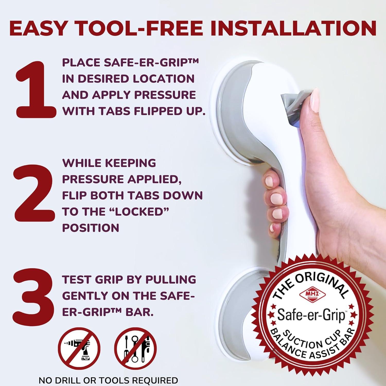 Safe-er-Grip™ Grab Bar