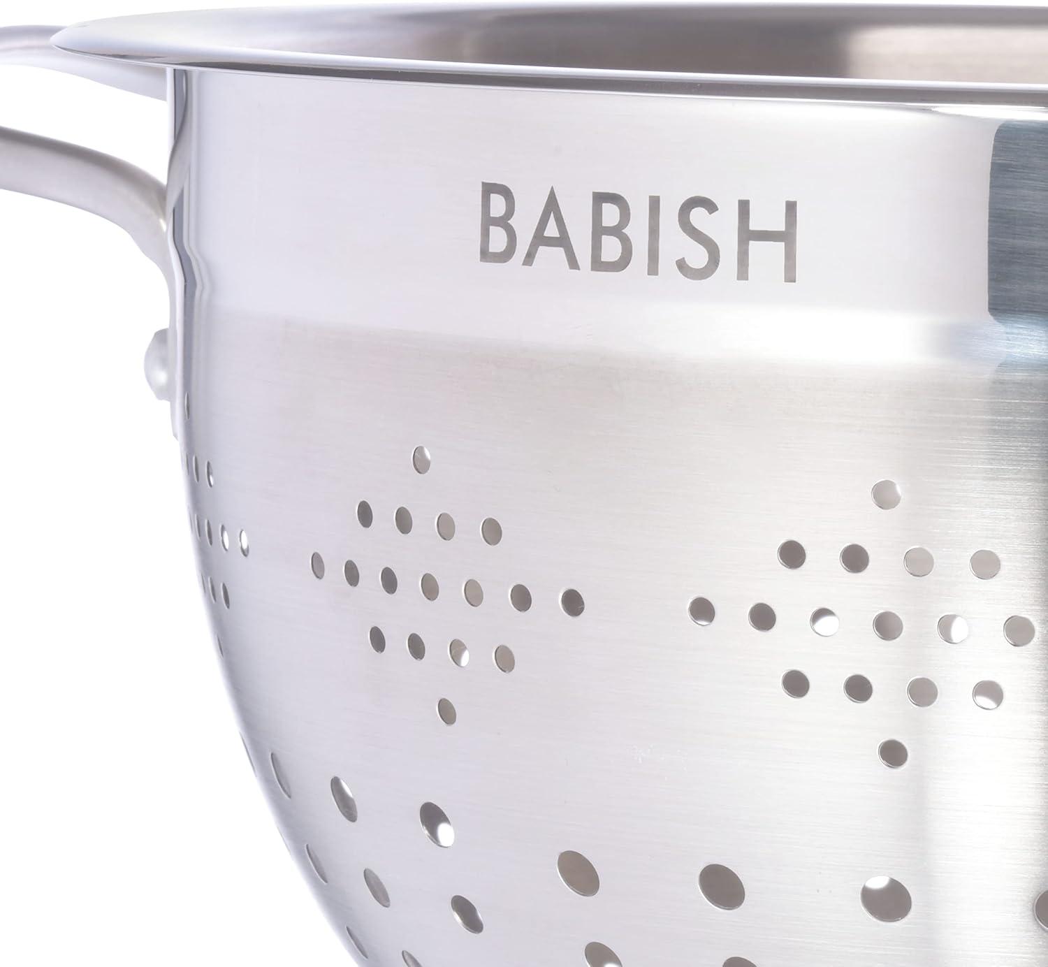 Babish 5-Quart Stainless Steel Colander