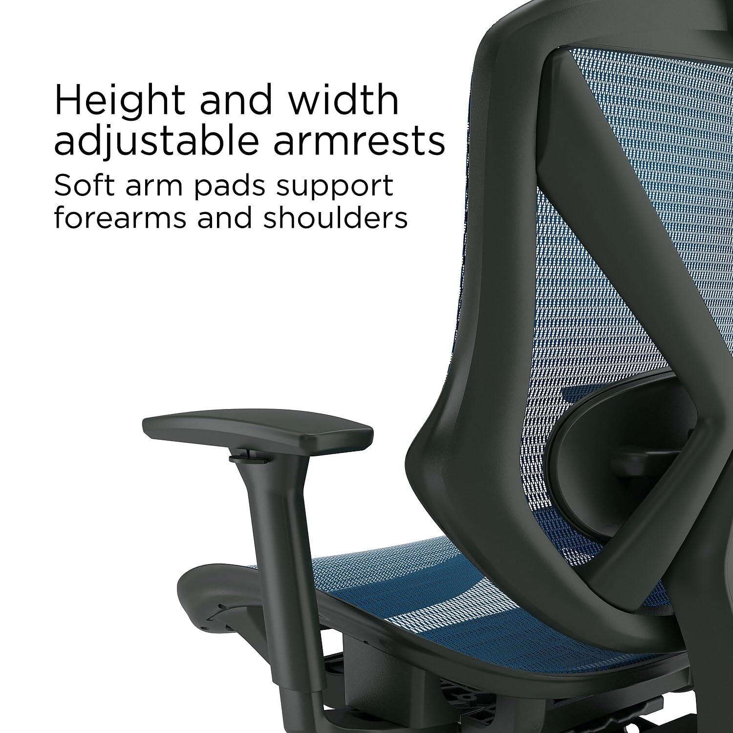 Union & Scale FlexFit Dexley Mesh Task Chair Blue (UN59375)