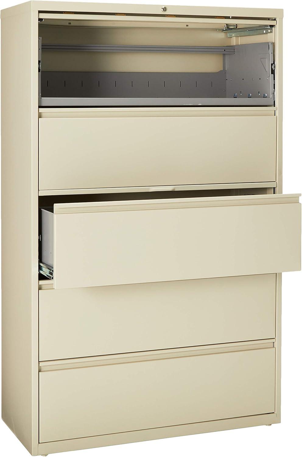 Fortress 42'' Wide 5 -Drawer Steel File Cabinet