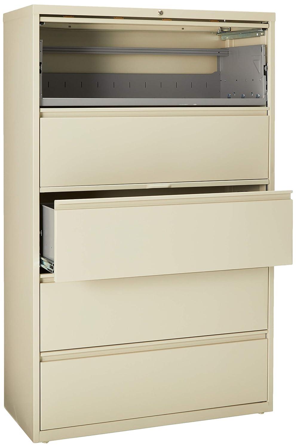 Inbox Zero Pabel 42'' Wide 5 -Drawer Steel File Cabinet