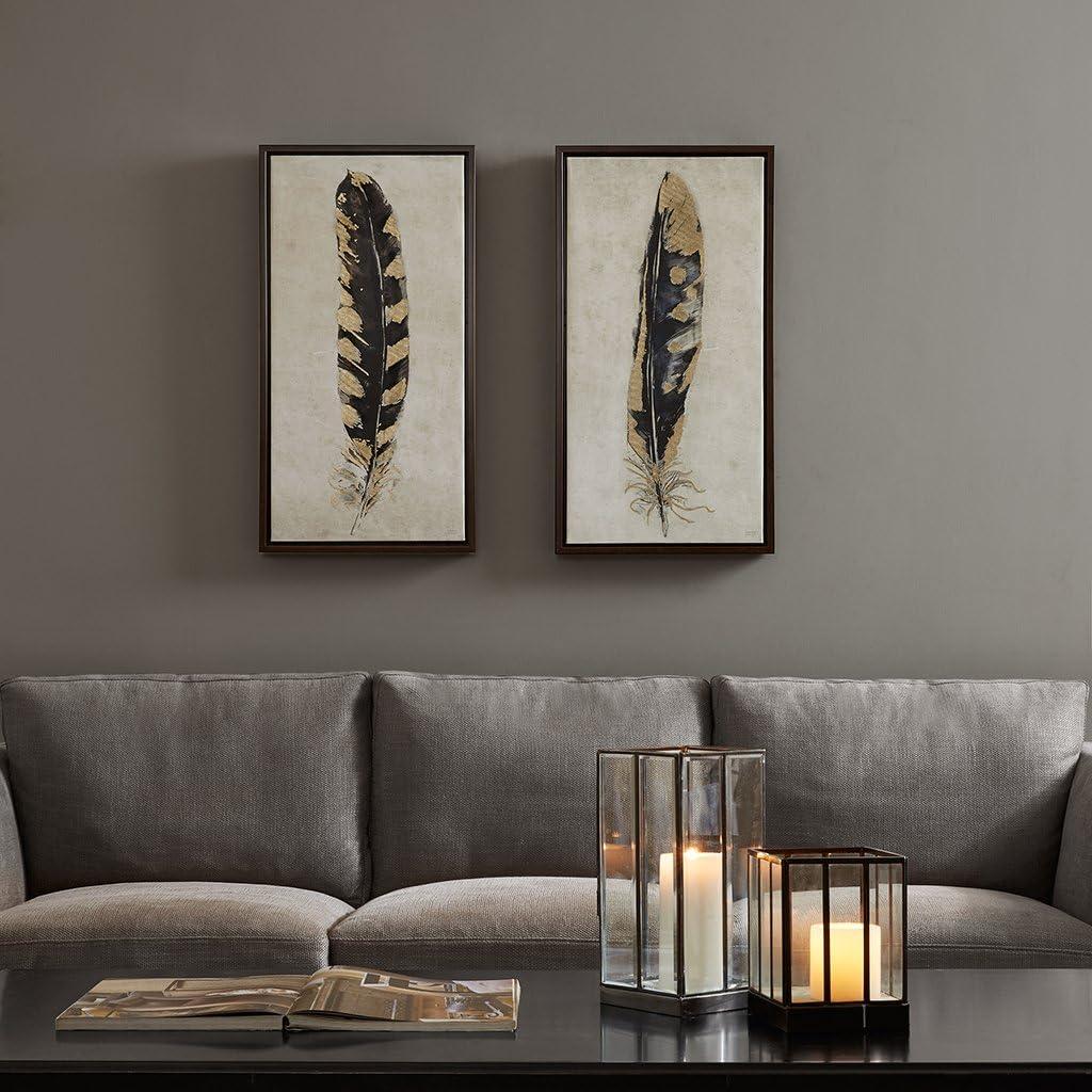 HLILish Gold Foil 2-Piece Canvas Wall Art Set