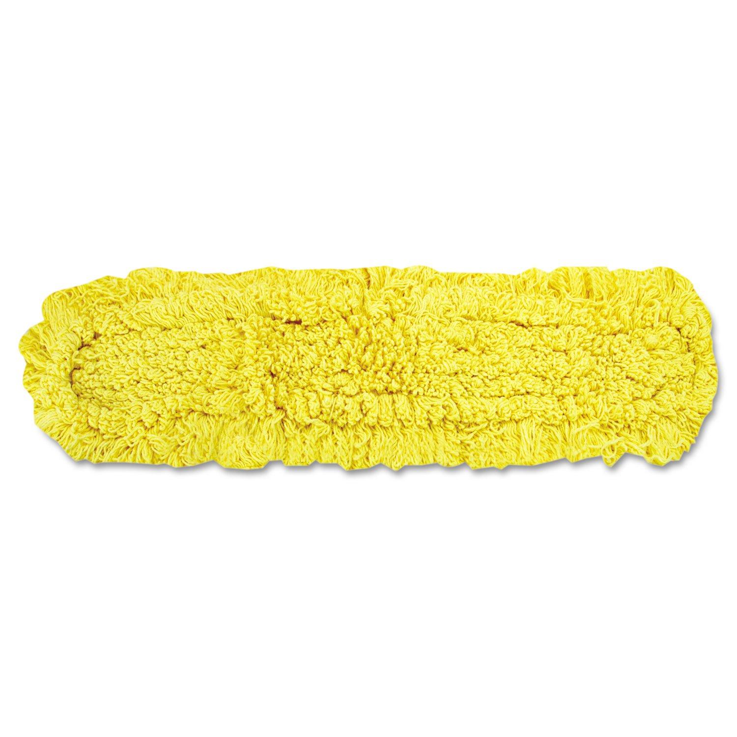 Rubbermaid Commercial Trapper Commercial Dust Mop, Looped-end Launderable, 5" x 48", Yellow