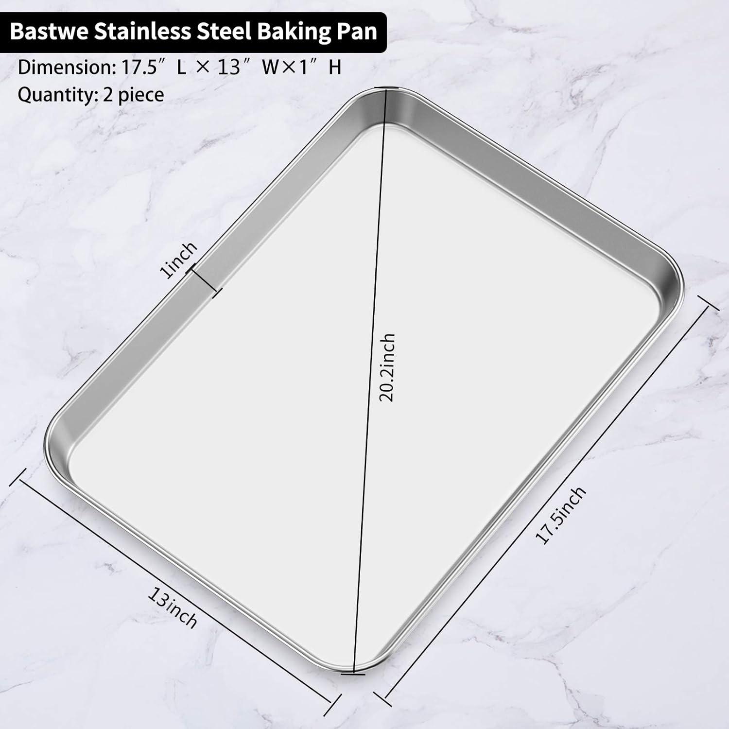 Stainless Steel Nonstick Cookie Sheet Set of 2