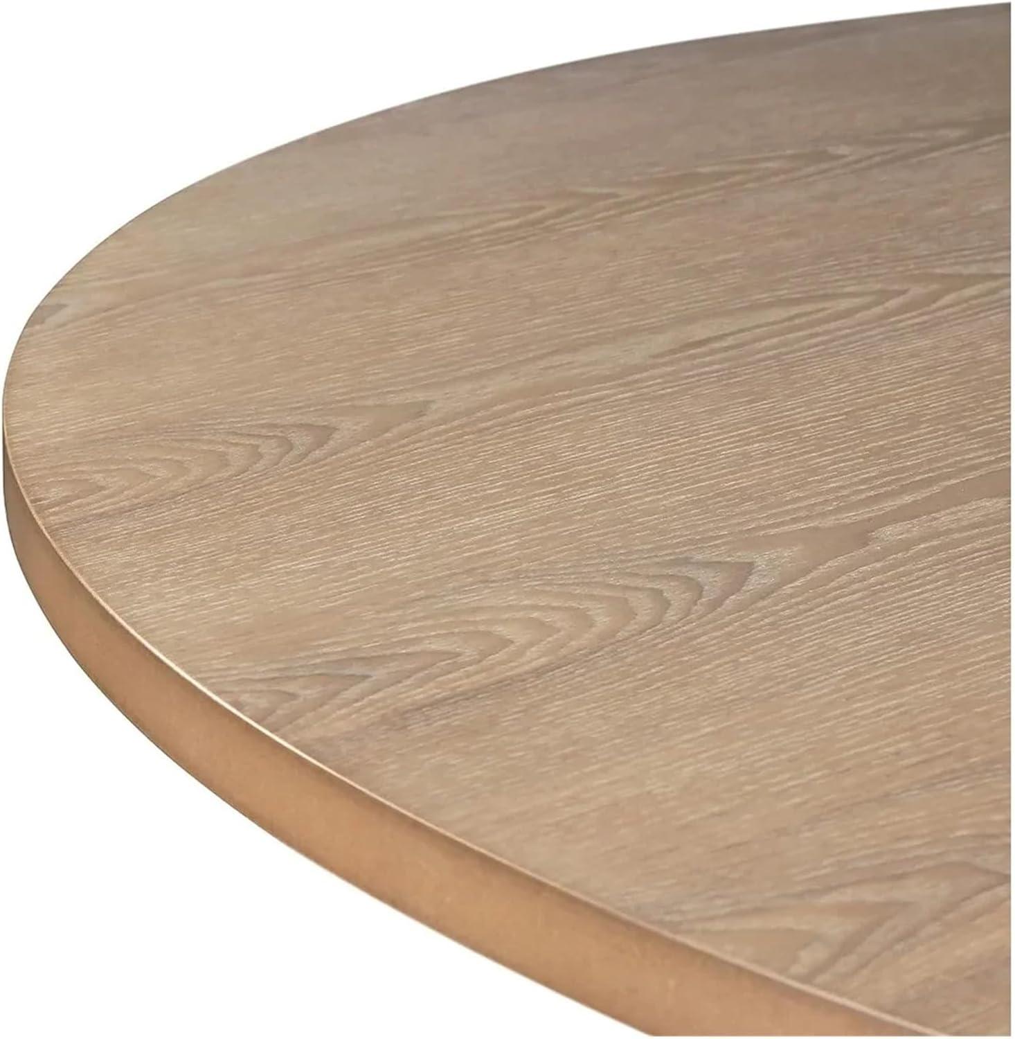 Finch Alfred Round Solid Wood Rustic Dining Table