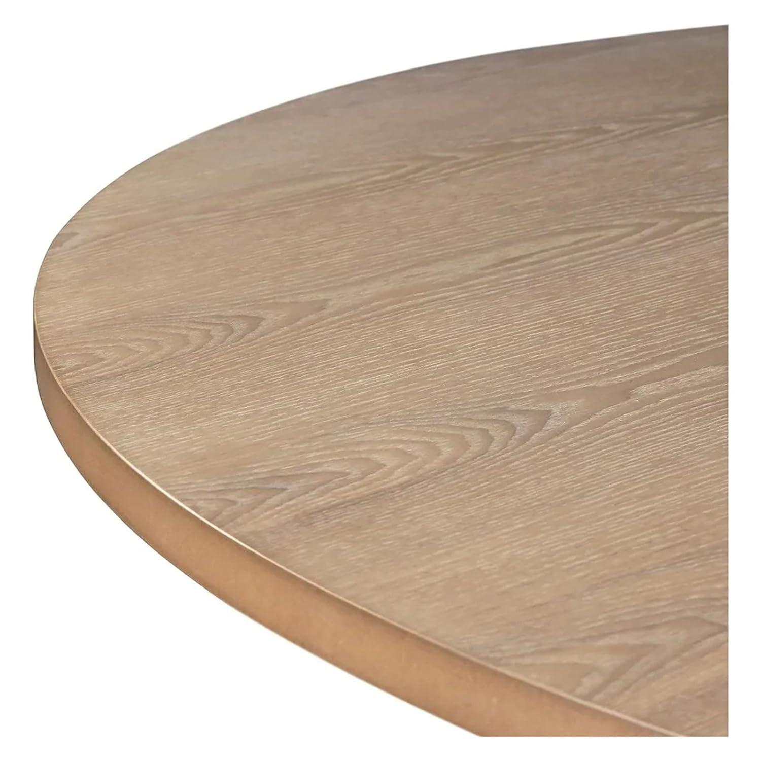 Finch Alfred Round Solid Wood Rustic Dining Table