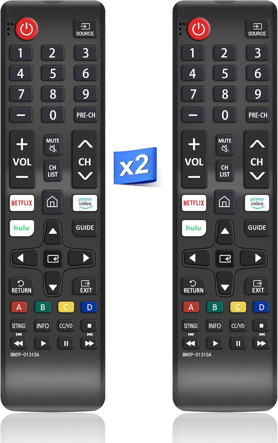 (Pack of 2)ZOUYUE Universal Remote for All Samsung TV,Compatible for All Samsung Smart TV LED LCD HD TV