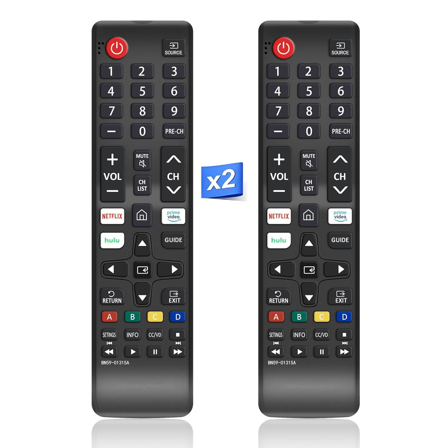 (Pack of 2)ZOUYUE Universal Remote for All Samsung TV,Compatible for All Samsung Smart TV LED LCD HD TV