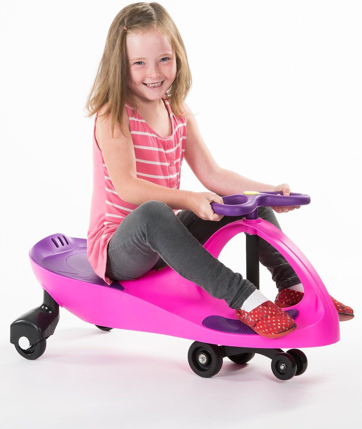 Pink and Purple Kid-Powered Ride-On Toy