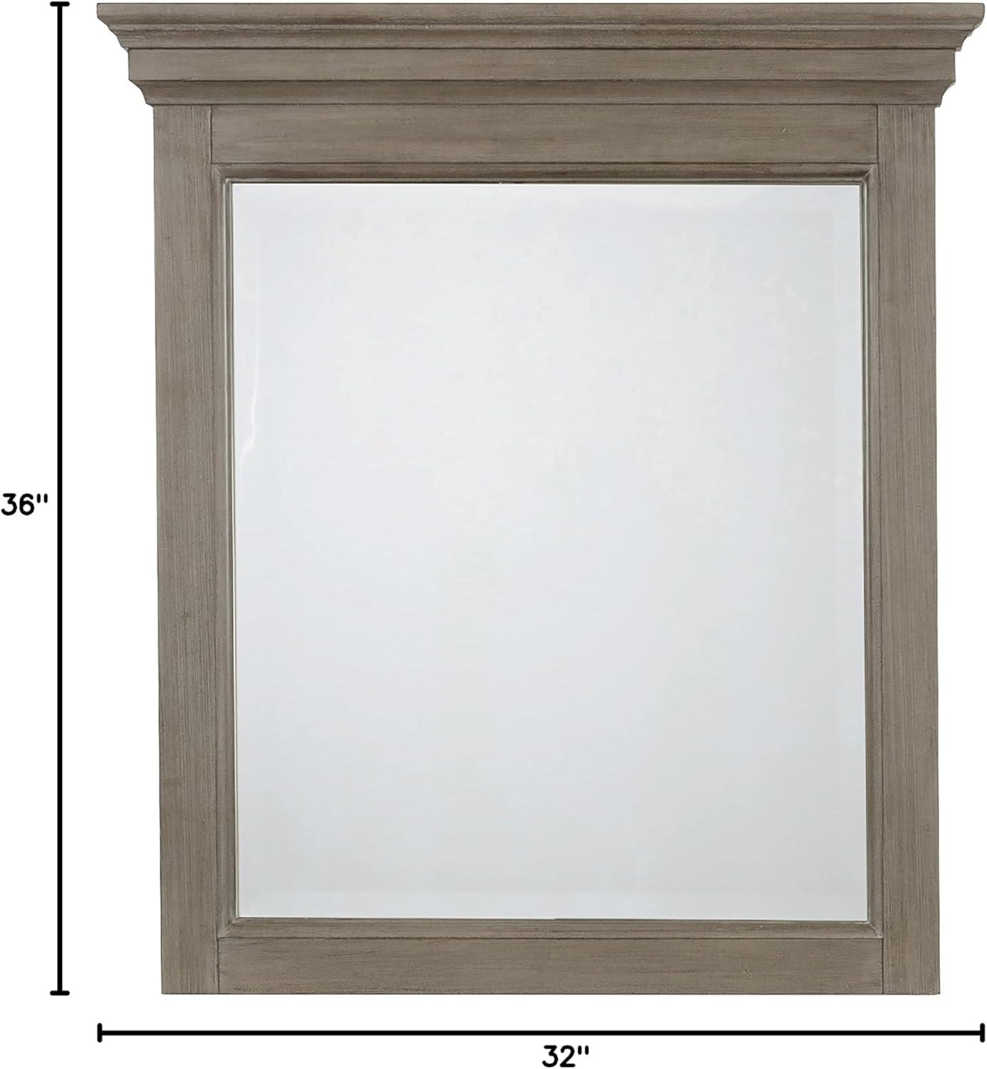 homestyles  Mountain Lodge Gray Wood Mirror - 32" x 3" x 36"