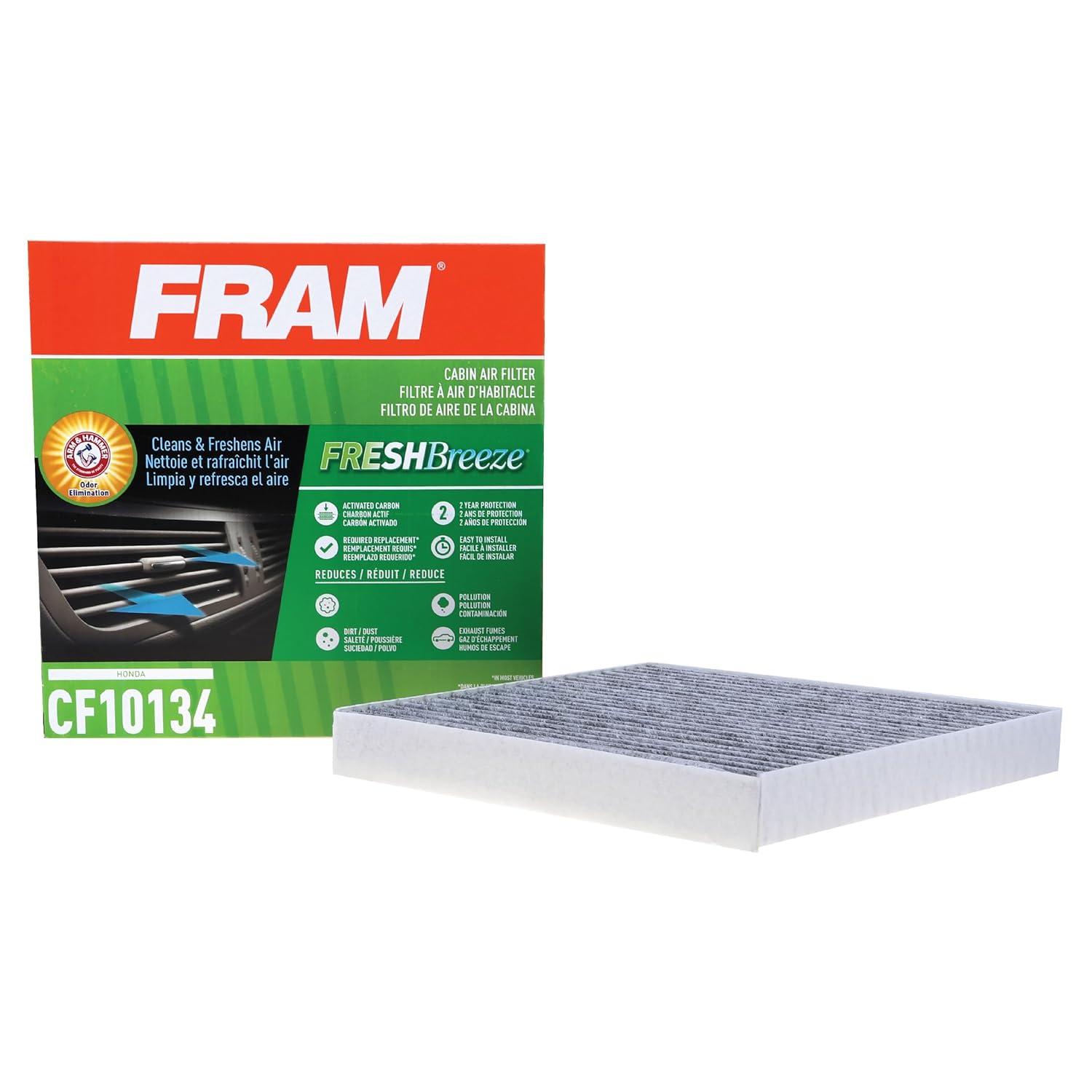 FRAM Fresh Breeze Cabin Air Filter, CF10134 Fits select: 2007-2016 HONDA CR-V, 2006-2015 HONDA CIVIC