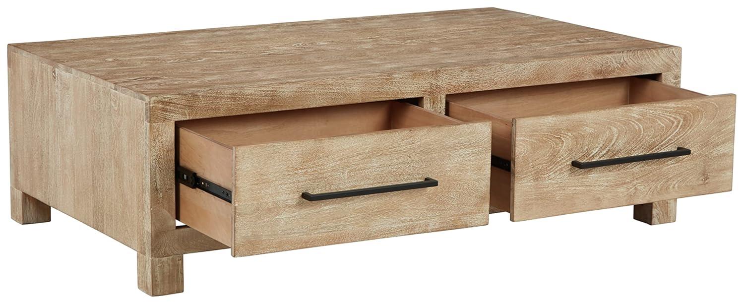 Dulandina Solid Wood Coffee Table