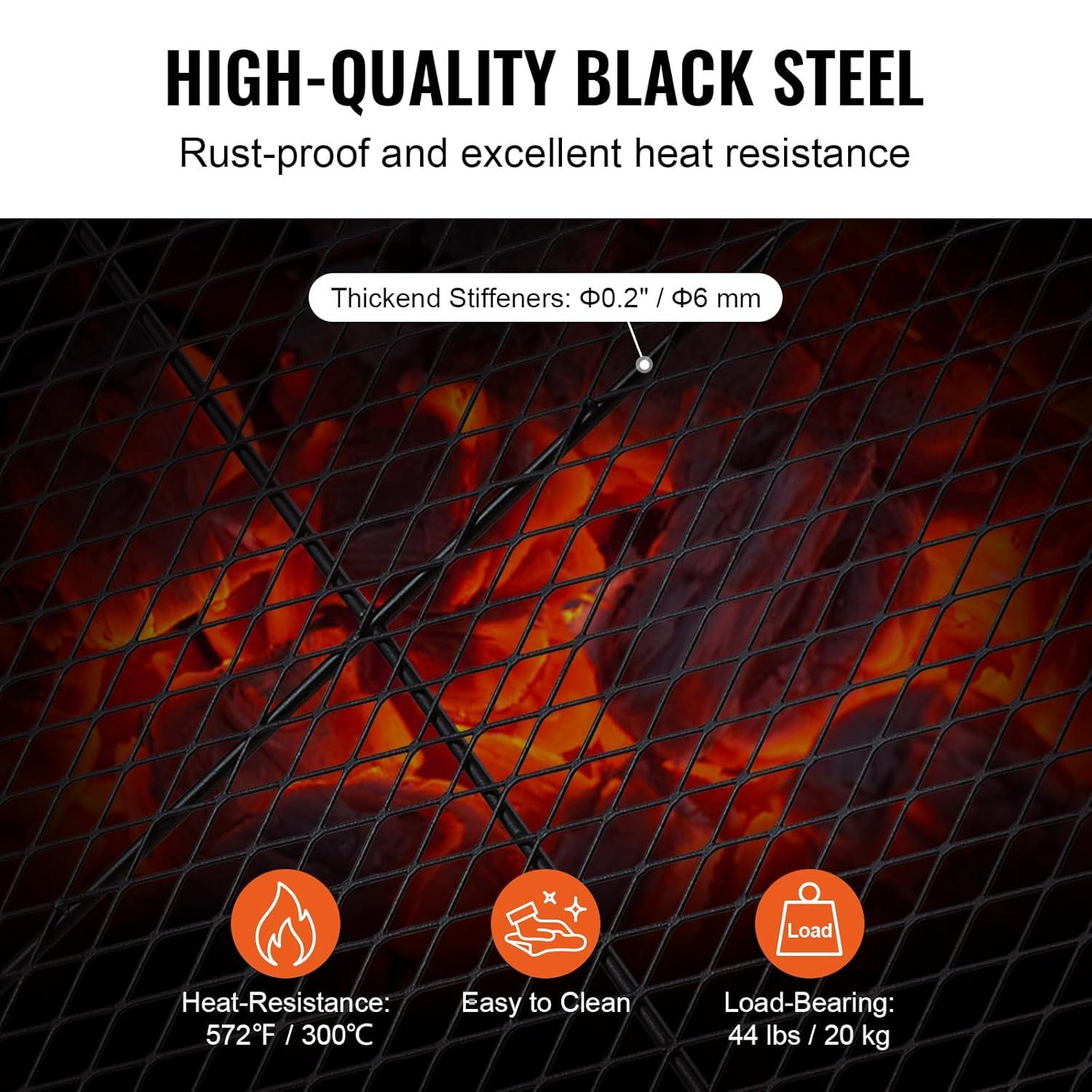VEVOR Round Alloy Steel Fire Pit Tool