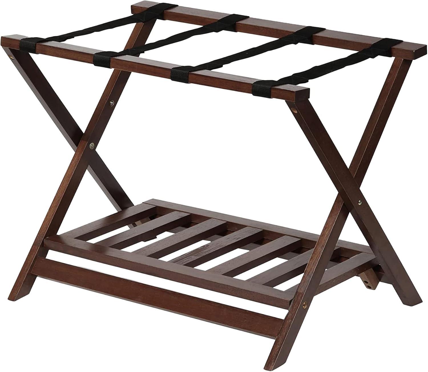 Folding Wood Luggage Rack