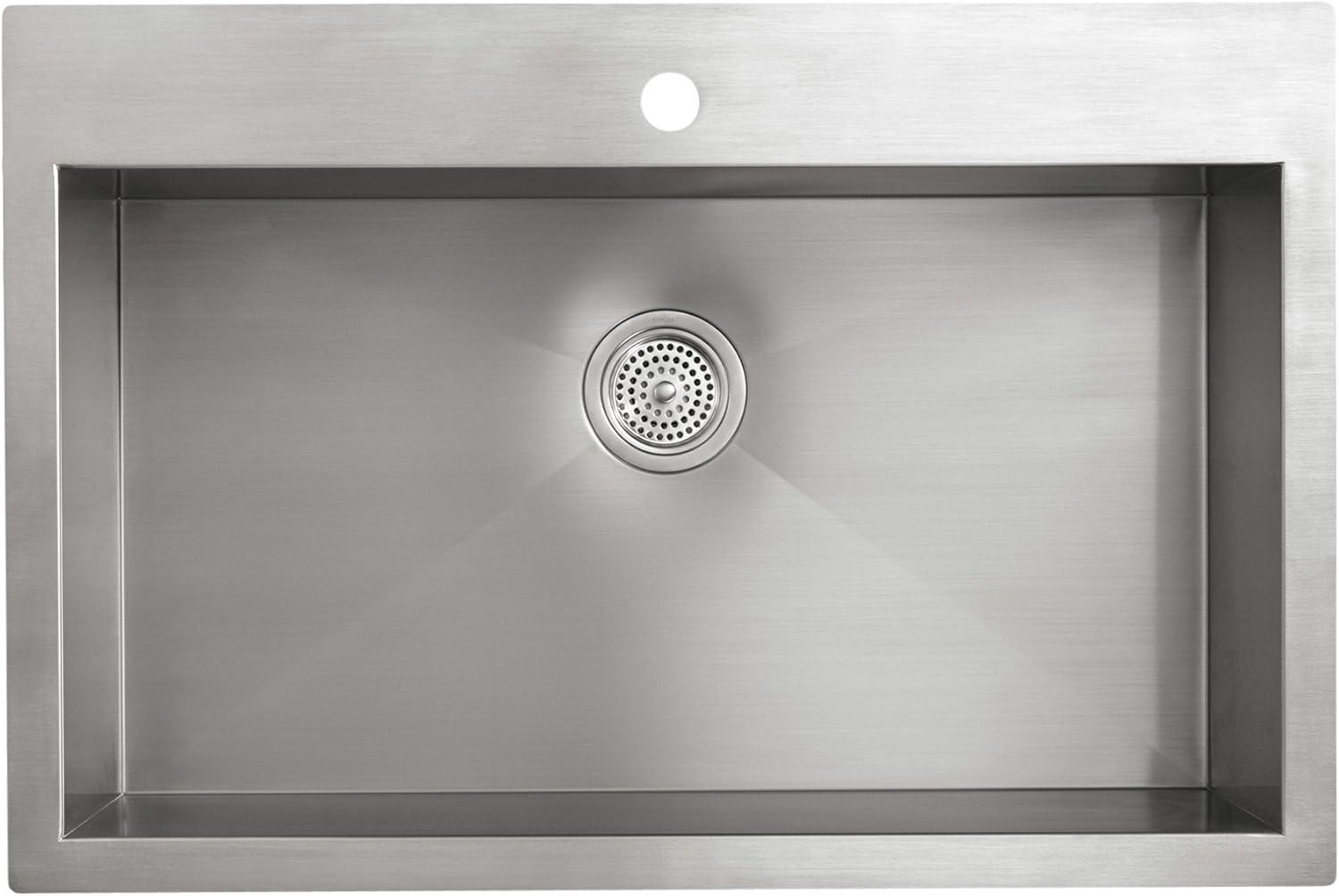 Vault™ 33" L x 22" W Top Mount/Under Mount Large Single Bowl Kitchen Sink