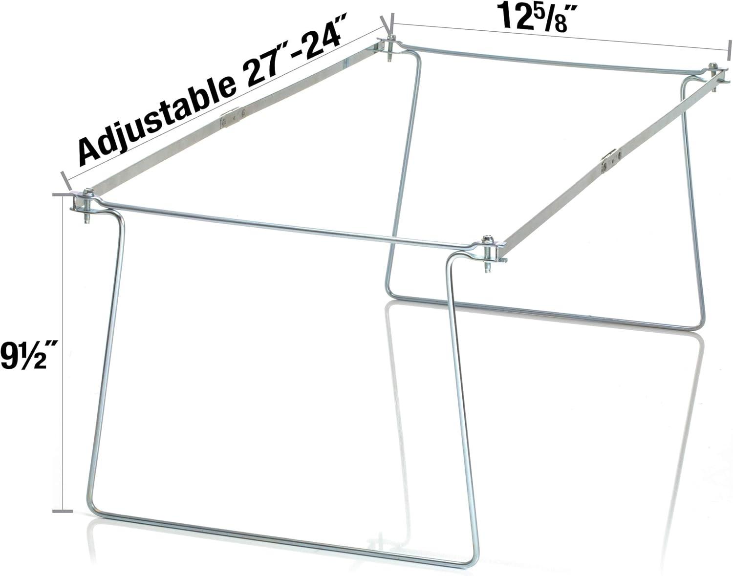 Officemate Hanging File Frame, 24", 27" , Letter Size, Steel, 4 Sets