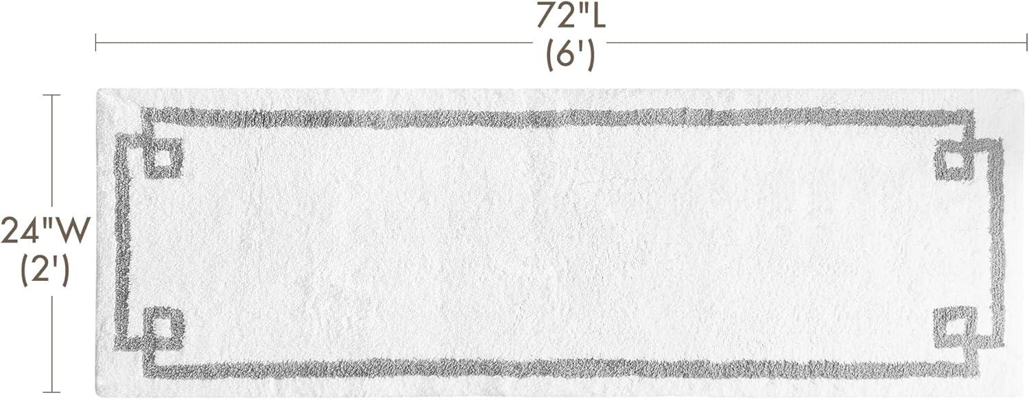 Madison Park 100% Cotton Tufted Bath Rug with Non-Slip Backing