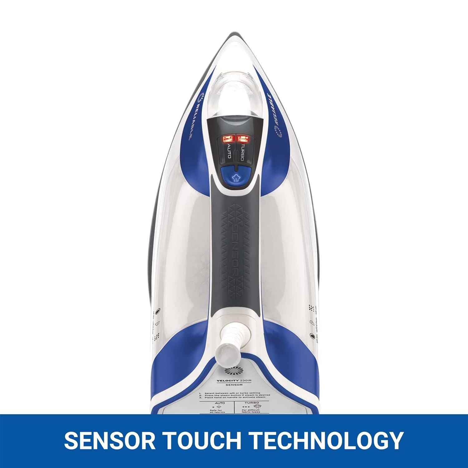 Reliable Corporation Reliable Velocity 1800W Home Steam Iron - Compact Vapor Generator Iron with Anodized Aluminum