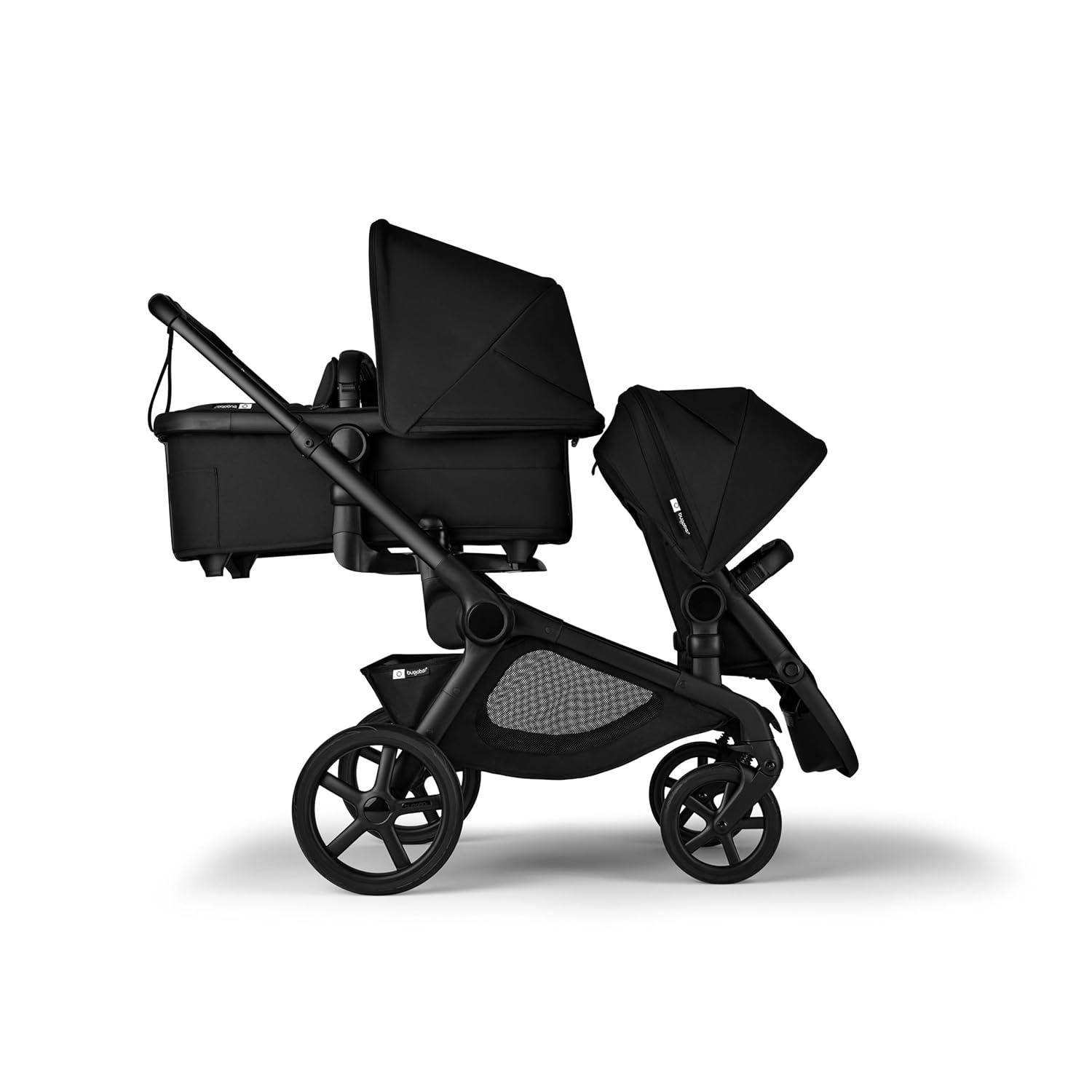 Bugaboo Kangaroo Sibling Stroller Seat - Midnight Black