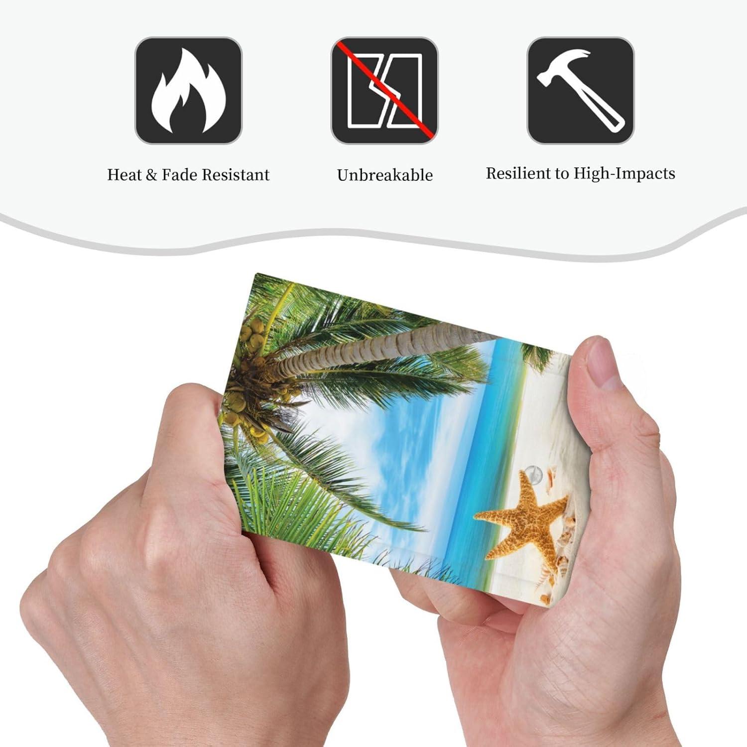 Sunyuer Sea Starfish Beach Decorative Wall Plate, 1 Gang Single Blank Outlet Cover Decorative Switch Plate for Kitchen Bathroom Bedroom, 4.5x2.76 Inch