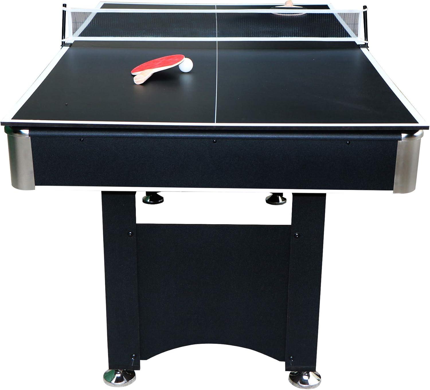 Hathaway Spartan 6' Pool Table with Table Tennis Conversion Top - Black