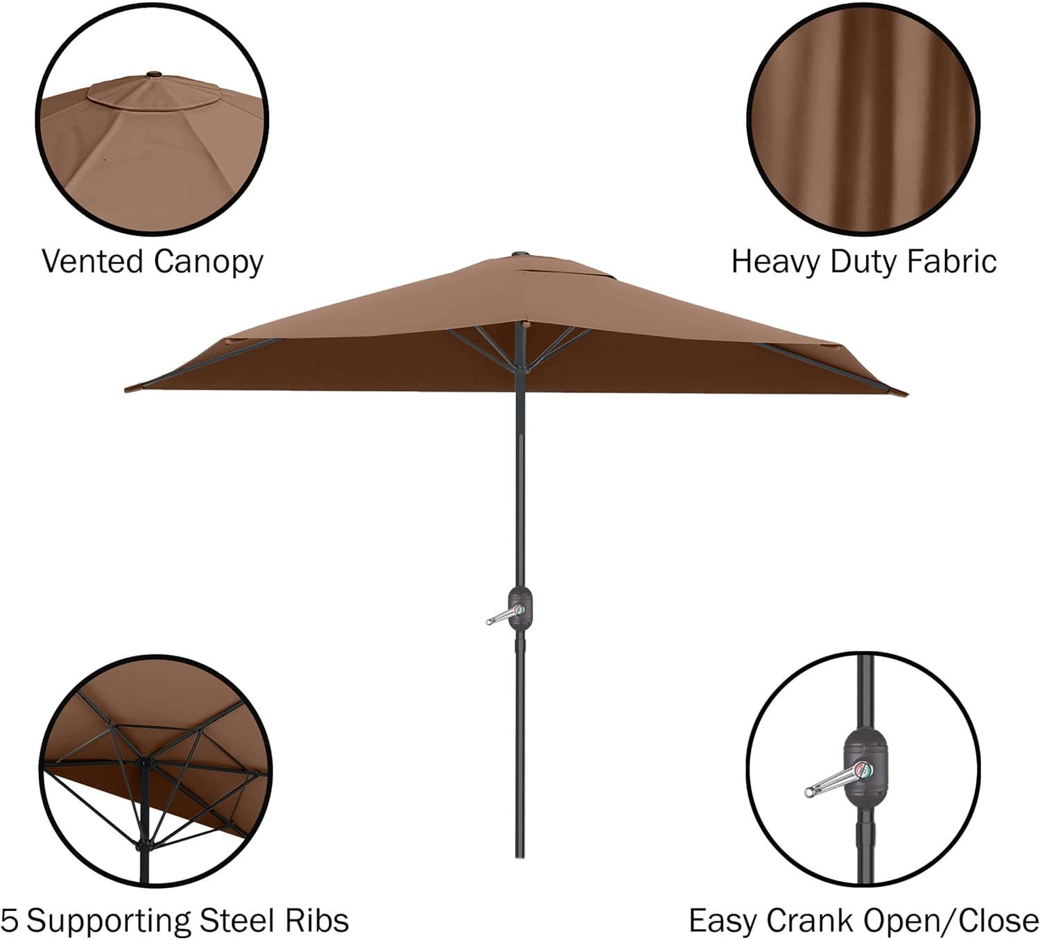 Patson 9' Half Market Umbrella