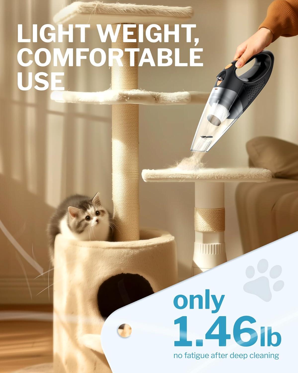 BEACHWATER POOL & SPA, LLC Handheld Vacuum Cordless With 2 Filters, Car Vacuum Cleaner High Power With Fast Charge Tech, Portable Rechargeable Mini Vacuum With Large-Capacity Battery | Wayfair